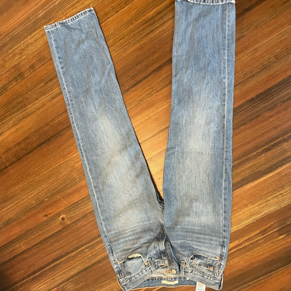 PacSun Women's Straight Leg Jeans - Light Blue